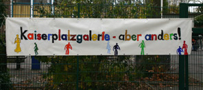 Straßenaktion am 25.10.2008 – Banner – Foto: Angela Fiege