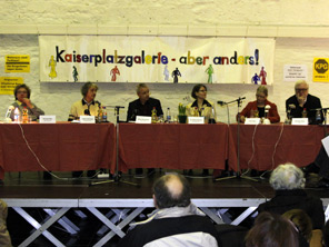 Podiumsdiskussion am 17.02.2009 in der Aula Carolina – Foto: Ricarda Grothey