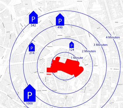 Verkehr und Umwelt – Quellen: Parkinfo Aachen, APAG